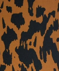 AX Paris Camel Animal Printed Ruched Sleeve Jumpsuit