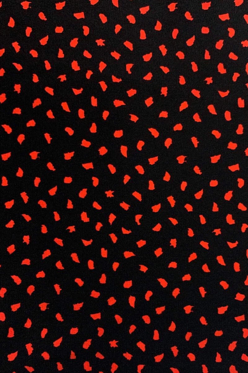 AX Paris Black Dotty Puff Sleeve Pleated Skater Dress 5 AX Paris Black Dotty Puff Sleeve Pleated Skater Dress