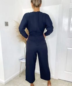 AX Paris Jumpsuits And Playsuits Navy Bat Wing Jumpsuit 8 AX Paris Jumpsuits And Playsuits Navy Bat Wing Jumpsuit