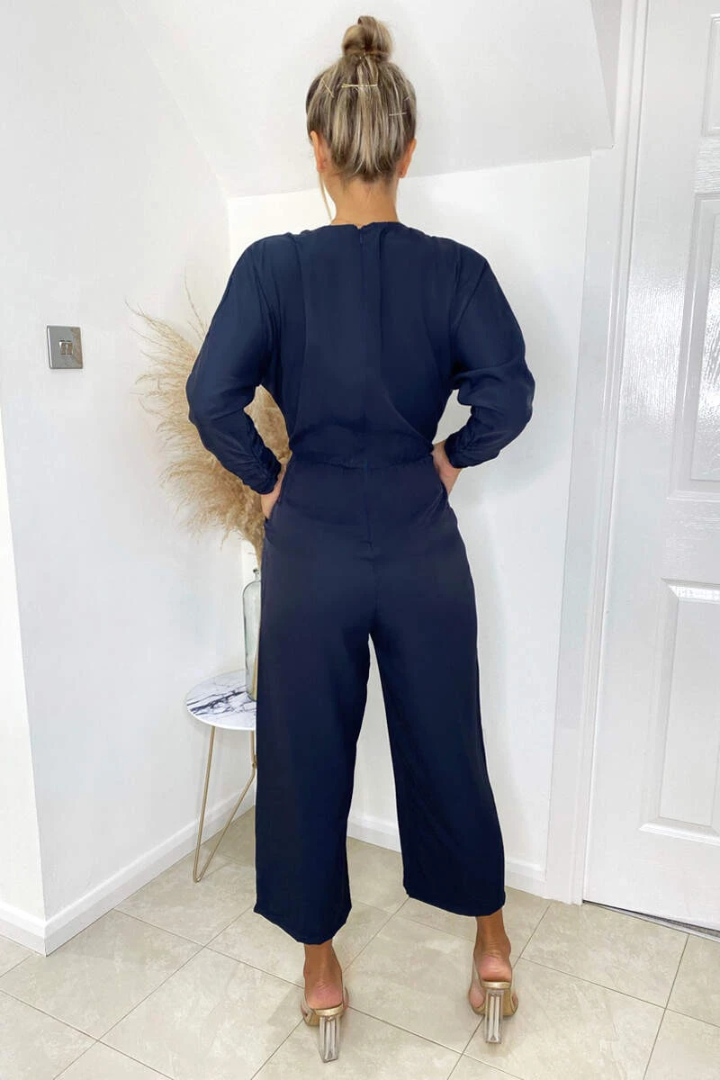 AX Paris Jumpsuits And Playsuits Navy Bat Wing Jumpsuit 4 AX Paris Jumpsuits And Playsuits Navy Bat Wing Jumpsuit