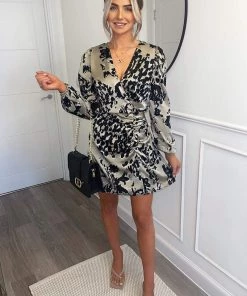 AX Paris Multi Printed Long Sleeved Dress Dresses