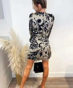 AX Paris Multi Printed Long Sleeved Dress Dresses 10 AX Paris Multi Printed Long Sleeved Dress Dresses