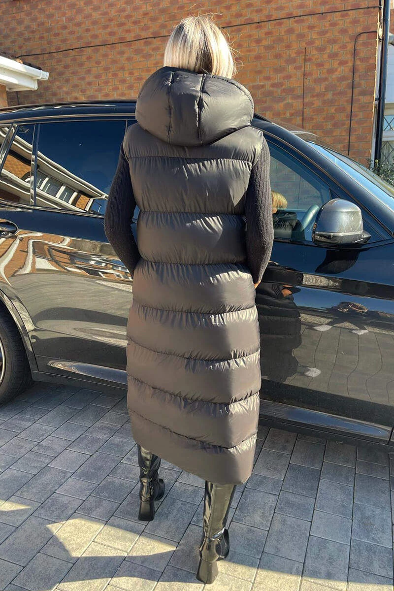 AX Paris Black Zip Up Hooded Gilet Coats & Jackets 4 AX Paris Black Zip Up Hooded Gilet Coats & Jackets