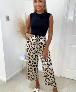 AX Paris Black 2 In 1 Animal Print Jumpsuit Jumpsuits And Playsuits