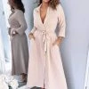 AX Paris Nude Button Up Midi Shirt Dress Dresses