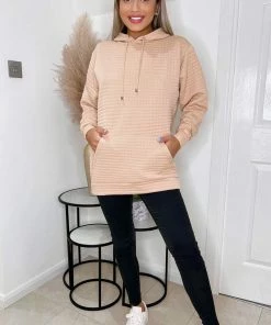 AX Paris Stone Quilted Hoodie Loungewear