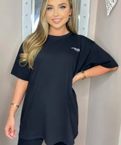 AX Paris Black Official Product Printed T-shirt Tops