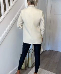 AX Paris Stone Ruched Detail Sleeve Blazer Coats & Jackets