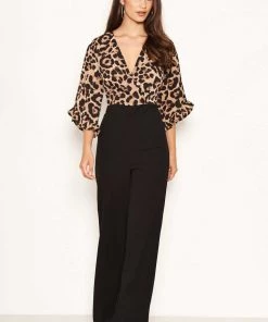 AX Paris 2 In 1 Leopard Print Frill Sleeve Jumpsuit Jumpsuits And Playsuits 9 AX Paris 2 In 1 Leopard Print Frill Sleeve Jumpsuit Jumpsuits And Playsuits