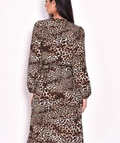 AX Paris Animal Print Wrap Dress Dresses