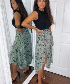 AX Paris Dresses Black 2 In 1 Padded Shoulder Midi Dress