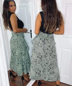 AX Paris Dresses Black 2 In 1 Padded Shoulder Midi Dress