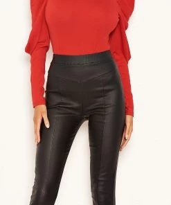 AX Paris Trousers & Leggings Black Faux Leather Leggings