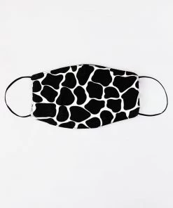 AX Paris Black Giraffe Printed Face Covering Accessories