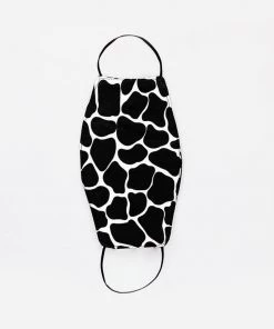 AX Paris Black Giraffe Printed Face Covering Accessories 7 AX Paris Black Giraffe Printed Face Covering Accessories