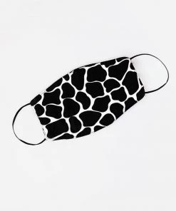 AX Paris Black Giraffe Printed Face Covering Accessories 8 AX Paris Black Giraffe Printed Face Covering Accessories