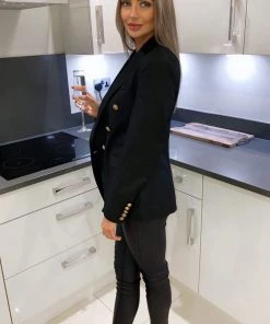 AX Paris Black Military Style Blazer