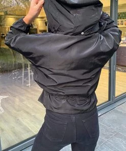 AX Paris Black Zip Up Bomber Jacket Coats & Jackets