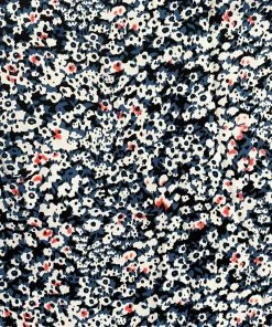 AX Paris Dresses Blue Printed Ruffle Split Leg Midi Dress