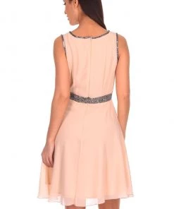 AX Paris Dresses Champagne Sequin Skater Dress 7 AX Paris Dresses Champagne Sequin Skater Dress