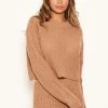 AX Paris Camel Cropped Knitted Jumper