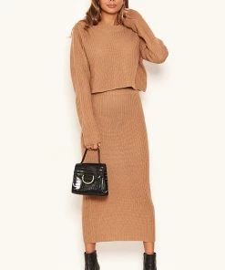 AX Paris Skirts & Shorts Camel Knit Skirt 9 AX Paris Skirts & Shorts Camel Knit Skirt