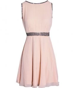 AX Paris Dresses Champagne Sequin Skater Dress 8 AX Paris Dresses Champagne Sequin Skater Dress