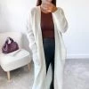 AX Paris Loungewear Cream Longline Knitted Cardigan