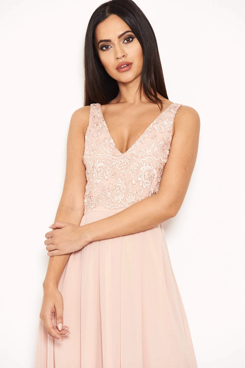 AX Paris Nude Maxi Dress Dresses 4 AX Paris Nude Maxi Dress Dresses