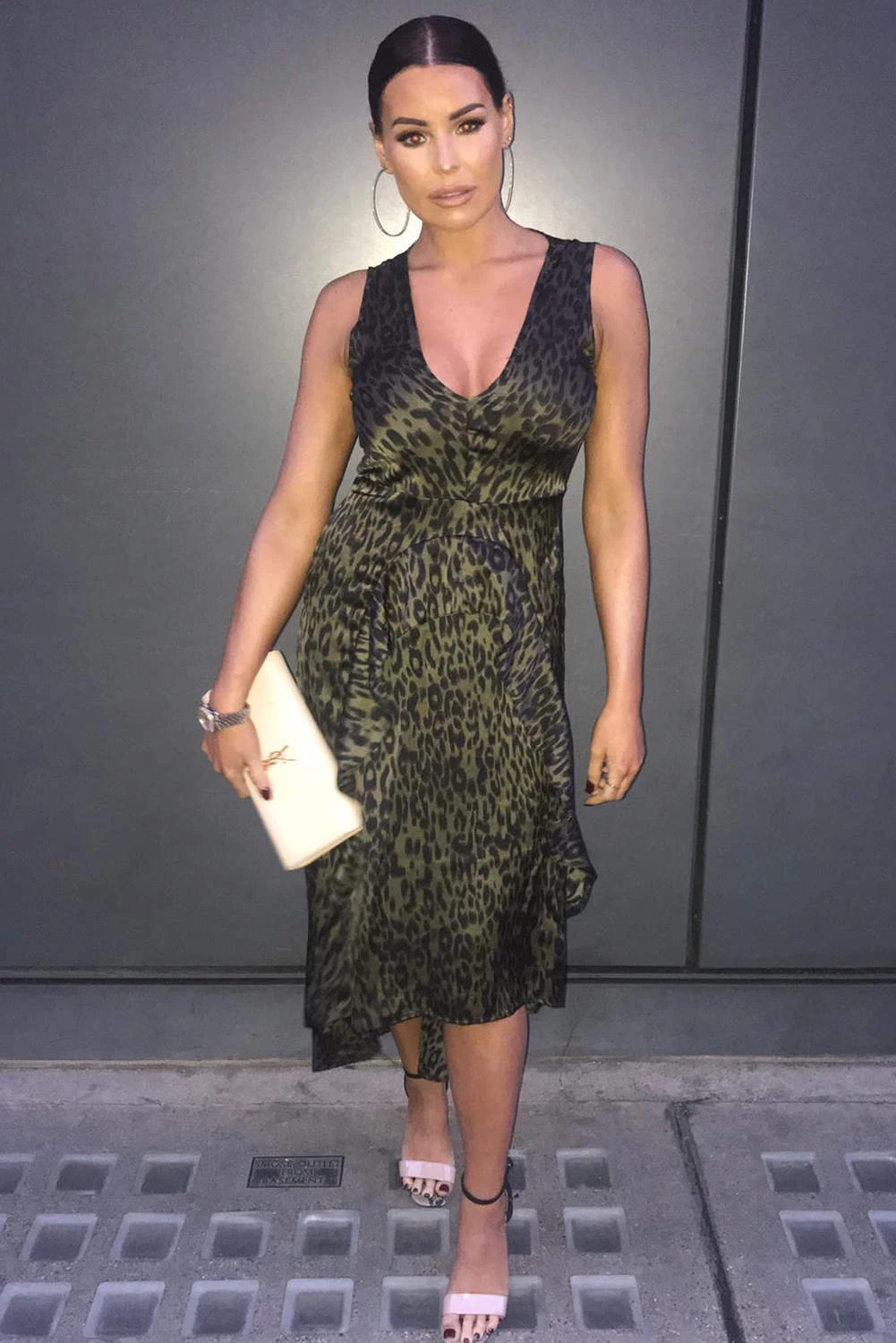 AX Paris Khaki Animal Print Maxi Dress Dresses 1 AX Paris Khaki Animal Print Maxi Dress Dresses