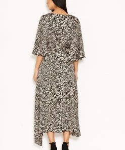 AX Paris Dresses Cream Animal Printed Maxi Dress