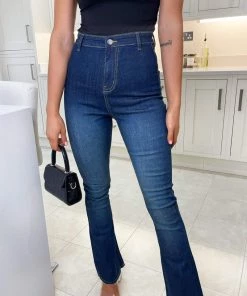 AX Paris Dark Wash Flared Jeans