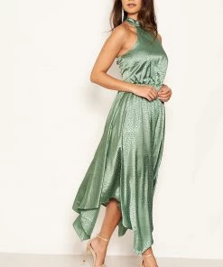 AX Paris Duck Egg Printed Satin Sleeveless Maxi Dress 17 AX Paris Duck Egg Printed Satin Sleeveless Maxi Dress