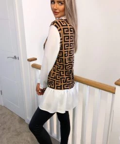 AX Paris Tops Geo Printed Tank Shirt