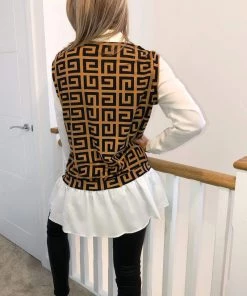 AX Paris Tops Geo Printed Tank Shirt