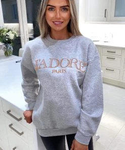 AX Paris Grey J'adore Sweatshirt