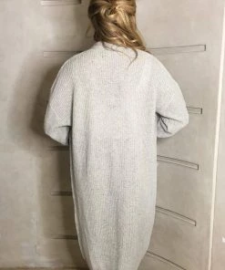 AX Paris Loungewear Grey Oversized Midi Length Cardigan