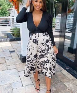 AX Paris Multi 2 In 1 Animal Print Wrap Midi Dress Dresses