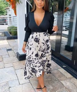 AX Paris Multi 2 In 1 Animal Print Wrap Midi Dress Dresses