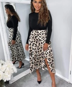 AX Paris Multi Animal Print 2 In 1 Long Sleeve Midi Dress