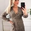AX Paris Dresses Multi Animal Print Wrap Dress
