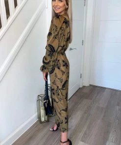 AX Paris Multi Floral Printed Elasticated Sleeve Jumpsuit 7 AX Paris Multi Floral Printed Elasticated Sleeve Jumpsuit