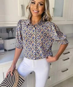 AX Paris Tops Multi Floral Short Sleeve Shirt