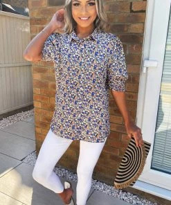 AX Paris Tops Multi Floral Short Sleeve Shirt