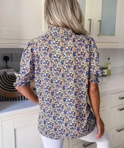 AX Paris Tops Multi Floral Short Sleeve Shirt
