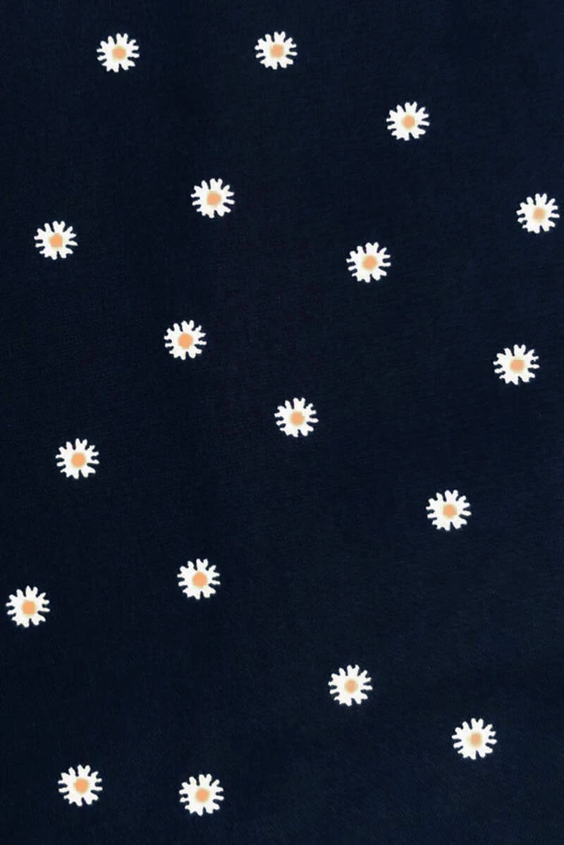 AX Paris Tops Navy Ditsy Daisy Print Puff Sleeve Blouse 7 AX Paris Tops Navy Ditsy Daisy Print Puff Sleeve Blouse