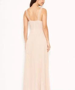 AX Paris Nude Pleated Maxi Dress With Lace Straps 8 AX Paris Nude Pleated Maxi Dress With Lace Straps