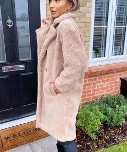 AX Paris Oatmeal Faux Fur Teddy Coat Coats & Jackets 7 AX Paris Oatmeal Faux Fur Teddy Coat Coats & Jackets