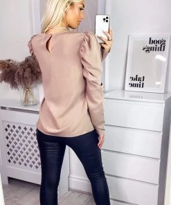 AX Paris Stone Puff Sleeve Blouse Tops