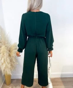 AX Paris Teal Knot Front Long Sleeve Jumpsuit 8 AX Paris Teal Knot Front Long Sleeve Jumpsuit